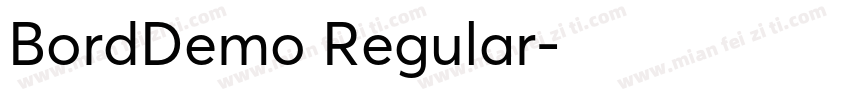 BordDemo Regular字体转换